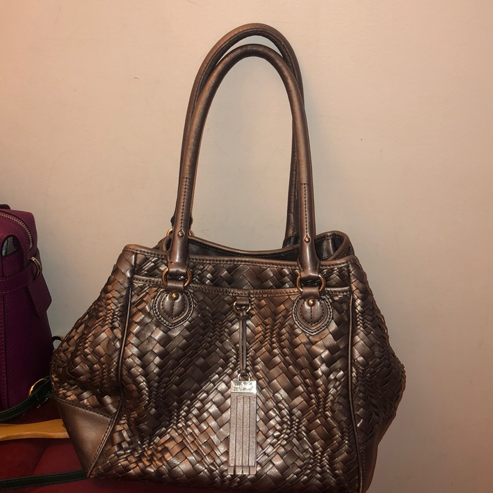 Cole Haan weave tote bag
